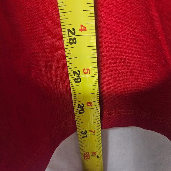 Lulu's Red V-neck Skater Dress - Picture 6 of 7